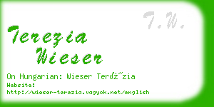 terezia wieser business card